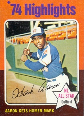 1975 Topps Mini Hank Aaron #1 Baseball Card