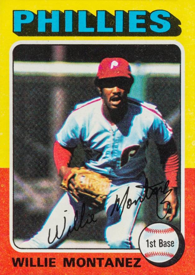 1975 Topps Mini Willie Montanez #162 Baseball Card