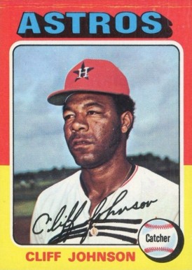 1975 Topps Mini Cliff Johnson #143 Baseball Card
