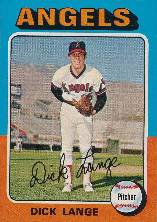 1975 Topps Mini Dick Lange #114 Baseball Card