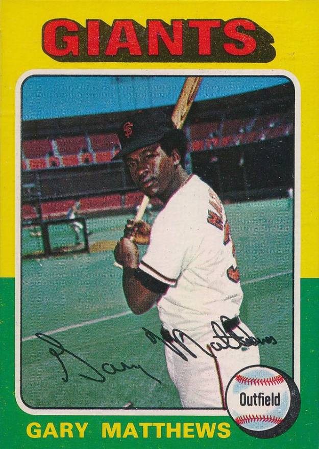1975 Topps Mini Gary Matthews #79 Baseball Card