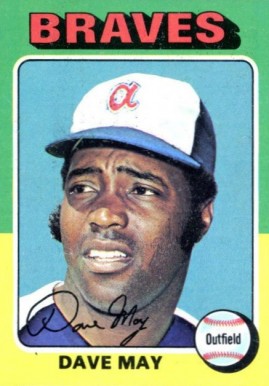 1975 Topps Mini Dave May #650 Baseball Card