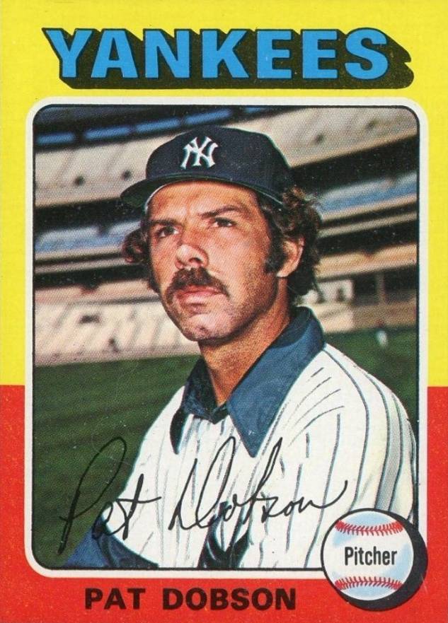 1975 Topps Mini Pat Dobson #44 Baseball Card