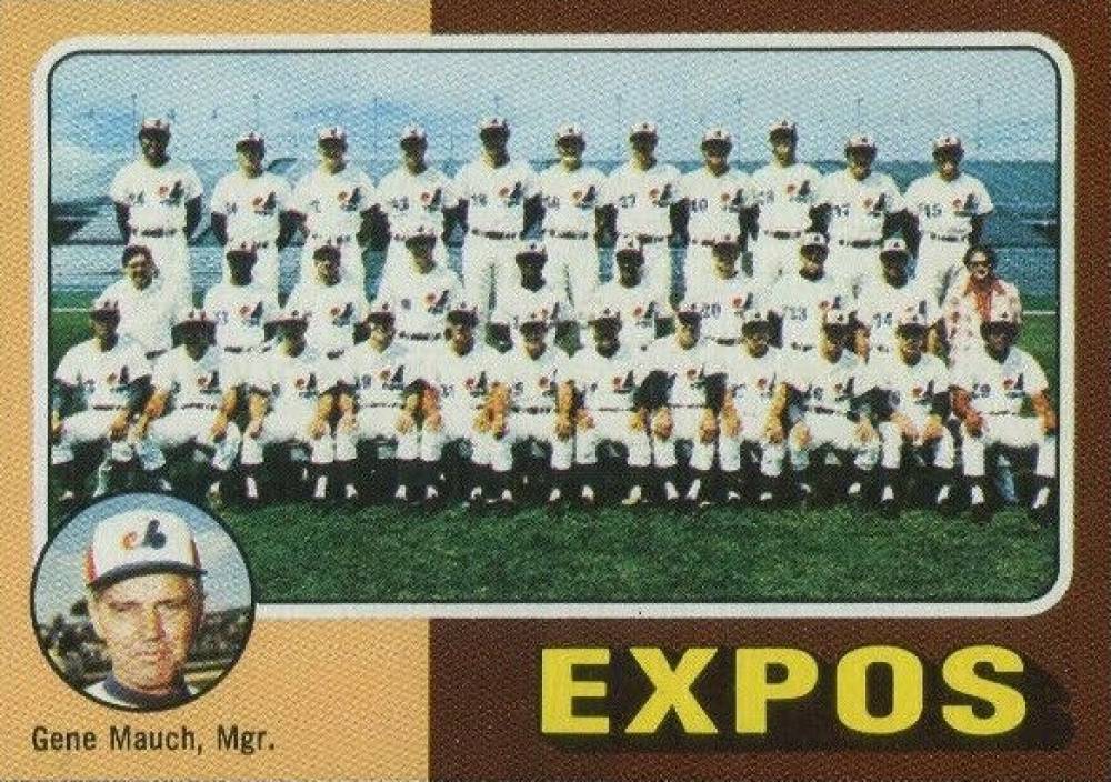 1975 Topps Montreal Expos Team #101hc Baseball Card