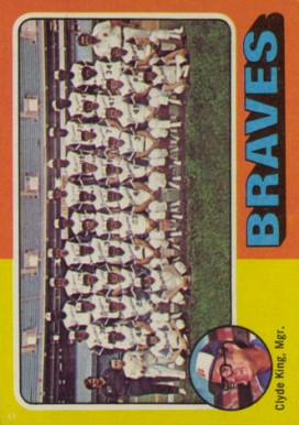 1975 Topps Atlanta Braves Team #589 Baseball Card