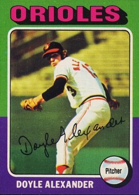 1975 Topps Doyle Alexander #491 Baseball Card