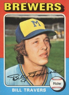1975 Topps Bill Travers #488 Baseball Card