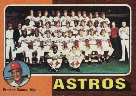 1975 Topps Houston Astros Team #487 Baseball Card