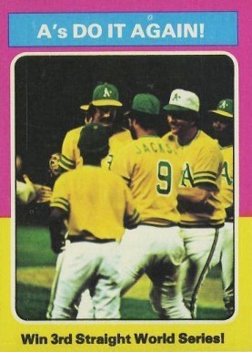 1975 Topps A's Do It Again #466 Baseball Card