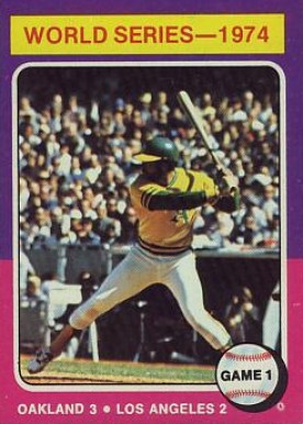 1975 Topps World Series Game 1 #461 Baseball Card