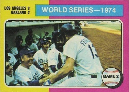 1975 Topps World Series Game 2 #462 Baseball Card