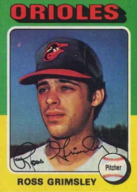 1975 Topps Ross Grimsley #458 Baseball Card