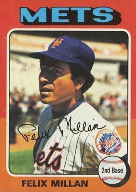 1975 Topps Felix Millan #445 Baseball Card