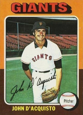1975 Topps John D'Acquisto #372 Baseball Card