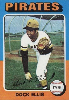 1975 Topps Dock Ellis #385 Baseball Card