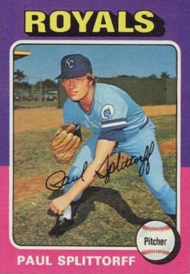 1975 Topps Paul Splittorff #340 Baseball Card