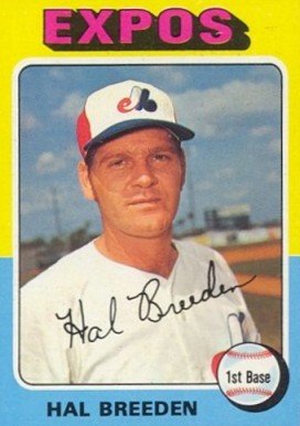 1975 Topps Hal Breeden #341 Baseball Card