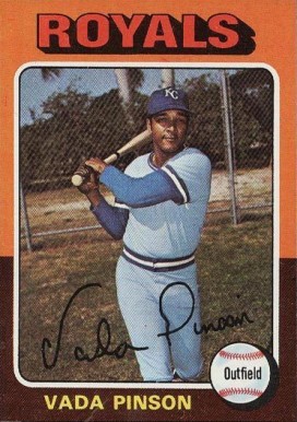 1975 Topps Vada Pinson #295 Baseball Card
