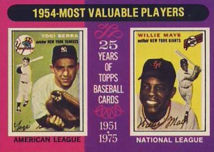 1975 Topps 1954 MVP's #192 Baseball Card