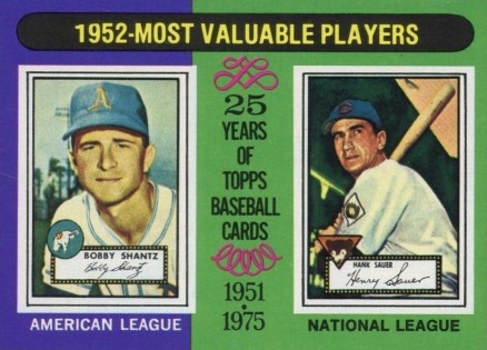1975 Topps 1952 MVP's #190 Baseball Card