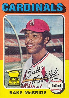 1975 Topps Bake McBride #174 Baseball Card