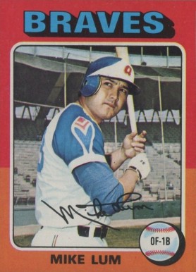 1975 Topps Mike Lum #154 Baseball Card