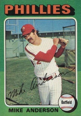 1975 Topps Mike Anderson #118 Baseball Card