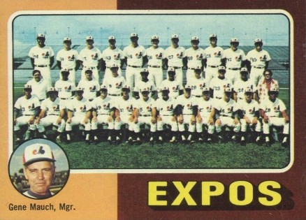 1975 Topps Expos Team #101 Baseball Card