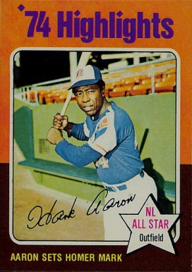1975 Topps Hank Aaron #1 Baseball Card