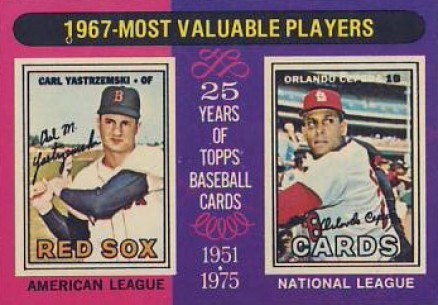 1975 Topps 1967 MVP's #205 Baseball Card