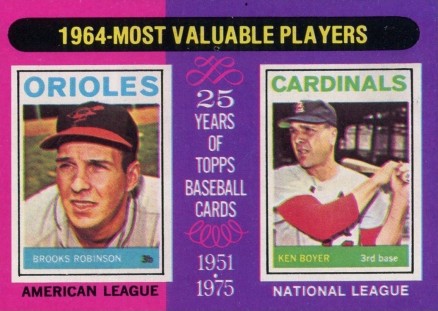 1975 Topps 1964 MVP's #202 Baseball Card
