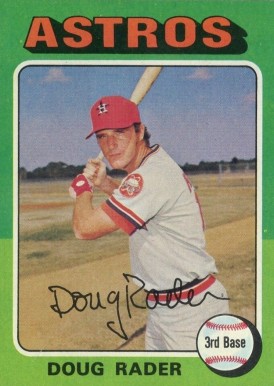 1975 Topps Doug Rader #165 Baseball Card