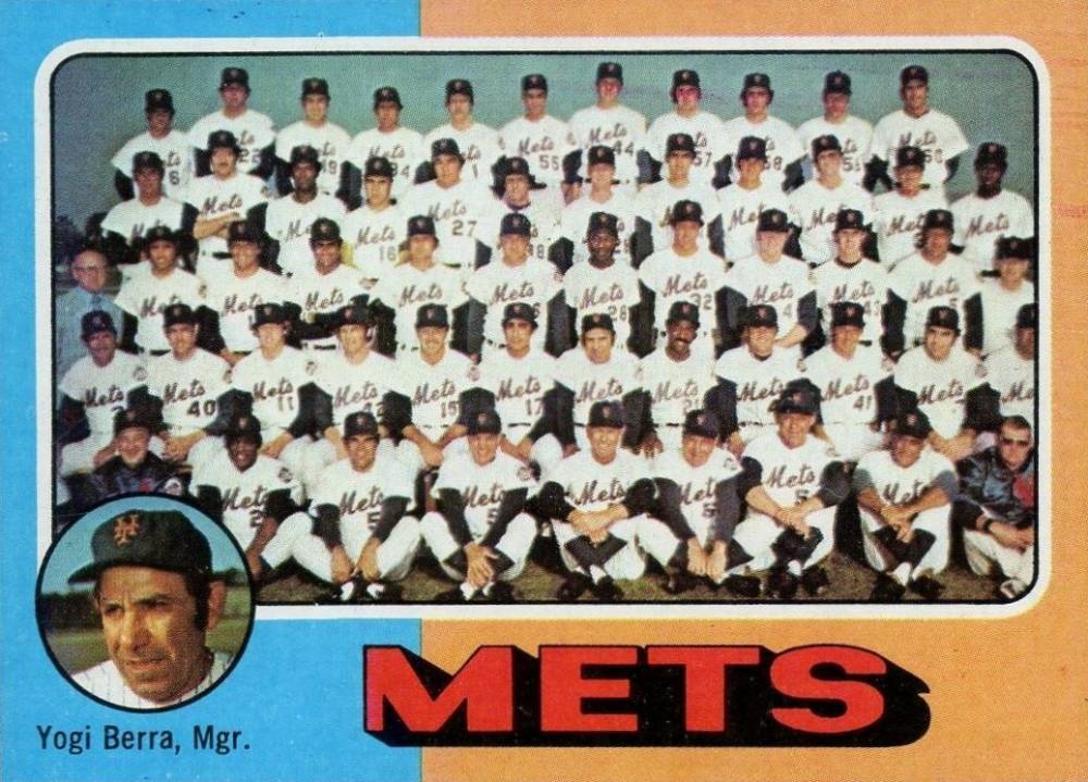 1975 Topps New York Mets Team #421 Baseball Card