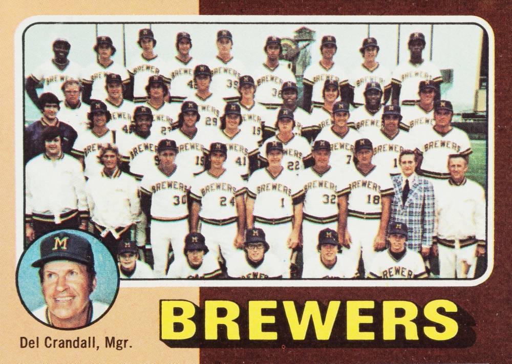 1975 Topps Milwaukee Brewers Team #384 Baseball Card