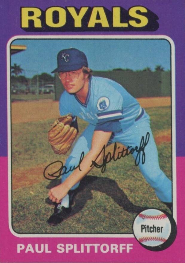 1975 Topps Paul Splittorff #340 Baseball Card