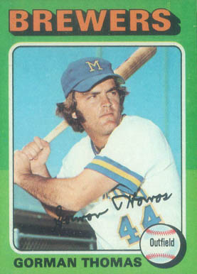 1975 Topps Gorman Thomas #532 Baseball Card