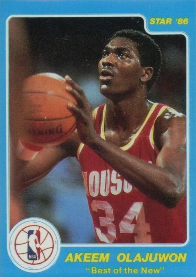 1986 Star Best of the New/Old Hakeem Olajuwon # Basketball Card