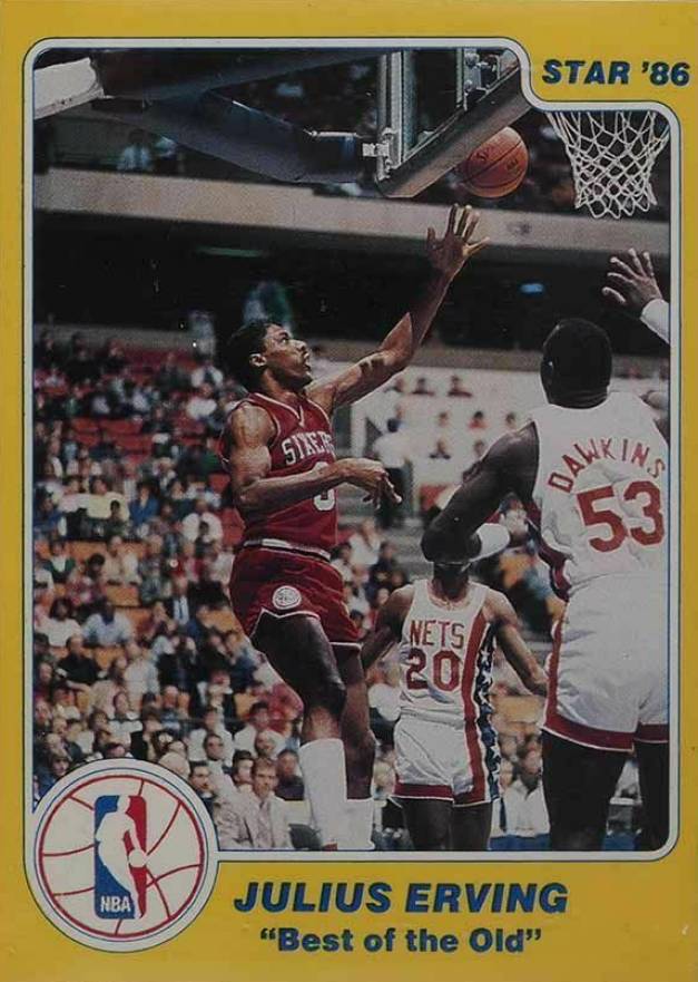 1986 Star Best of the New/Old Julius Erving # Basketball Card