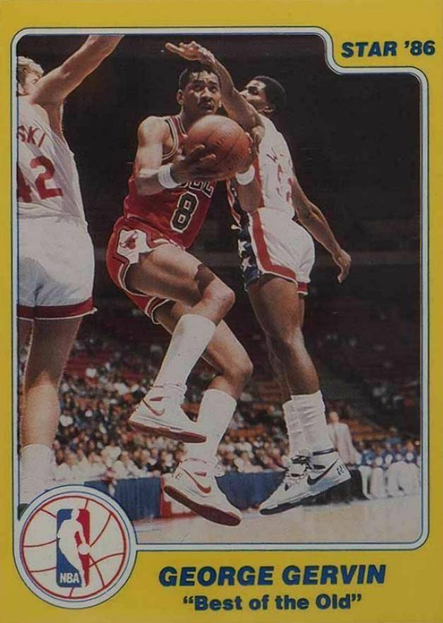 1986 Star Best of the New/Old George Gervin # Basketball Card