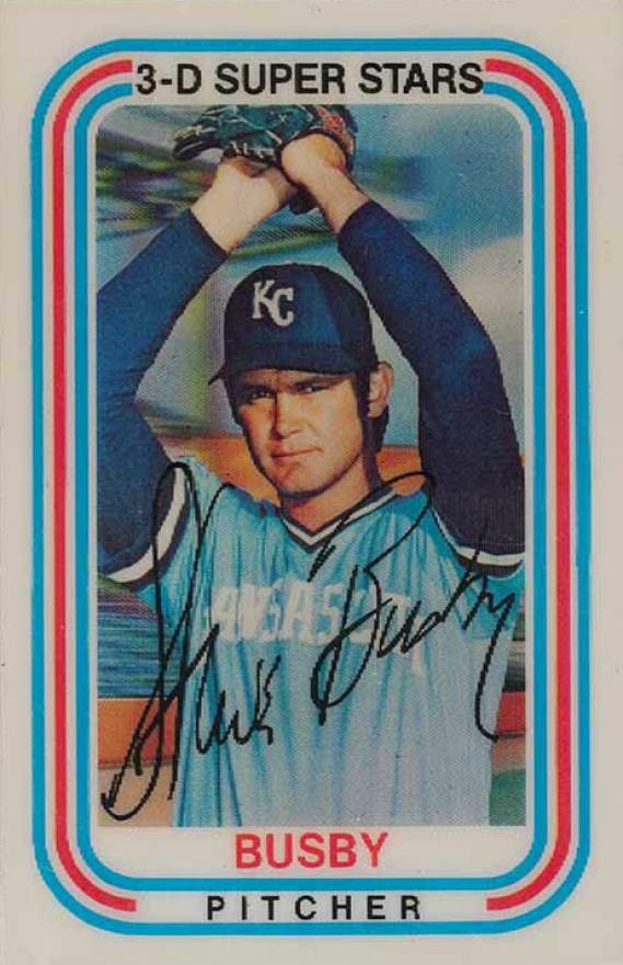 1976 Kellogg's Steve Busby #33 Baseball Card