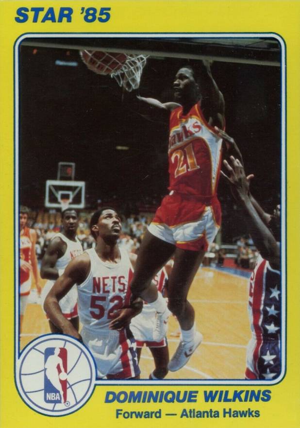 1984 Star Court Kings 5 x 7 Dominique Wilkins #12 Basketball Card