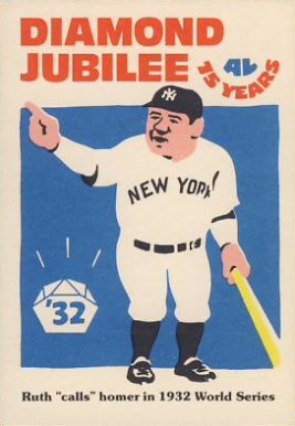 1976 Laughlin Diamond Jubilee Babe Ruth #32 Baseball Card