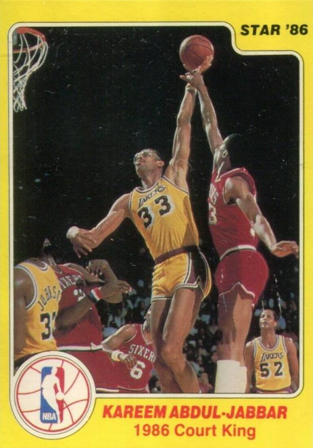 1986 Star Court Kings Kareem Abdul-Jabbar #2 Basketball Card