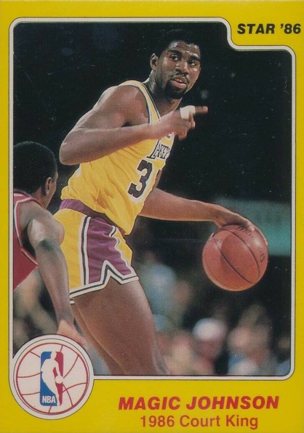 1986 Star Court Kings Magic Johnson #17 Basketball Card