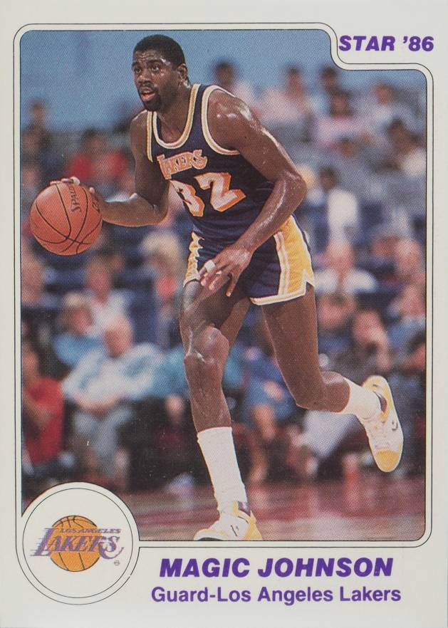 1985 Star Magic Johnson #28 Basketball Card