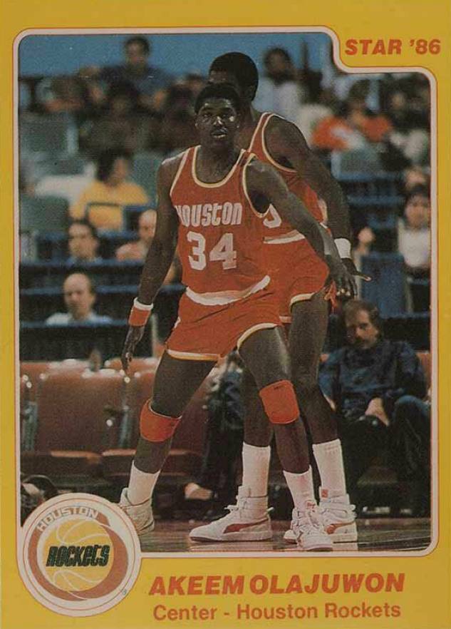 1985 Star Hakeem Olajuwon #18 Basketball Card