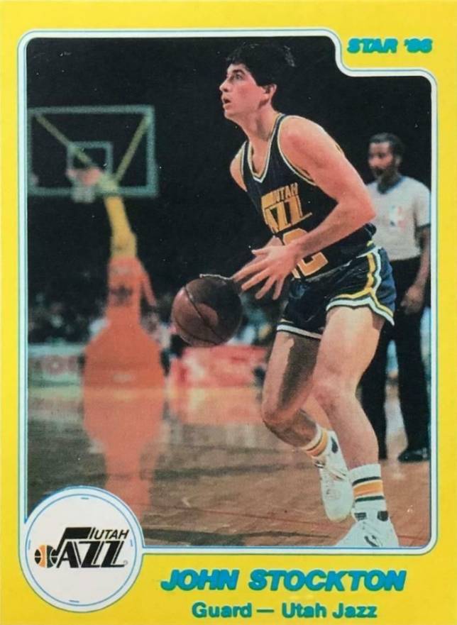 1985 Star John Stockton #144 Basketball Card