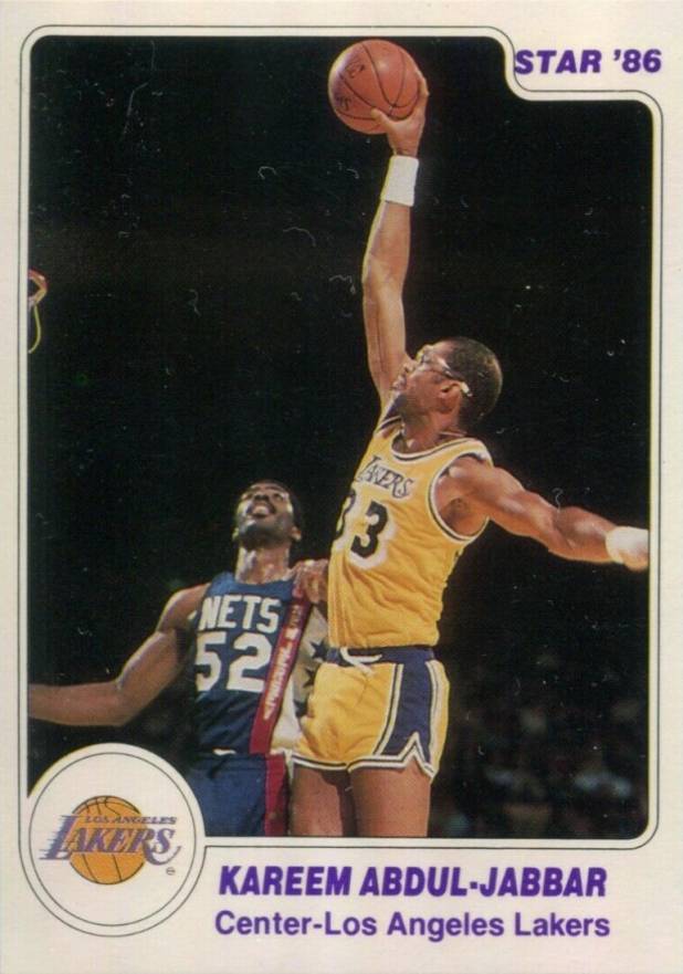 1985 Star Kareem Abdul-Jabbar #26 Basketball Card