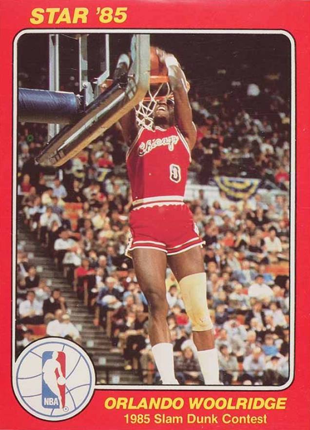 1985 Star Slam Dunk Supers 5x7 Orlando Woolridge #9 Basketball Card