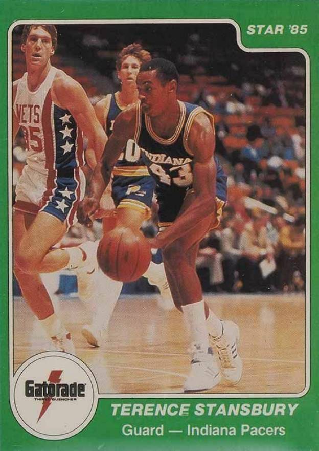 1985 Star Gatorade Terence Stansbury #3 Basketball Card